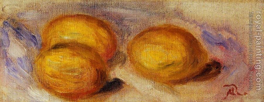 Pierre Auguste Renoir : Three Lemons